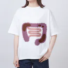 8anna storeの人体のなぞ。便がたまった大腸。 Oversized T-Shirt