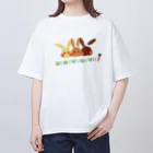 tafu tafuのうさぎゅっぎゅ！／おめかし オーバーサイズTシャツ