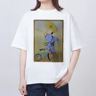 nidan-illustrationの"bmx samurai" #1 オーバーサイズTシャツ