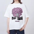 nidan-illustrationの“MAGI COURIER” pink #1 オーバーサイズTシャツ