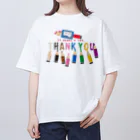 イラスト MONYAAT のCT155　ちびた色鉛筆*B オーバーサイズTシャツ