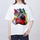 MessagEのBoxer Cats オーバーサイズTシャツ