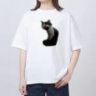 おもちくんのおもちくんのあくび オーバーサイズTシャツ