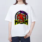 松本芽維新の我楽多SHOPのPECOTAKO！ 黒◎ver. Oversized T-Shirt