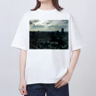 いそがしくてもメシの空の写真シリーズ5 オーバーサイズTシャツ