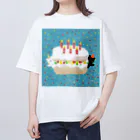 たかどのみこと🕊のケーキ！ オーバーサイズTシャツ