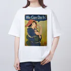 nidan-illustrationの"we can do it!"(浮世絵) #1 オーバーサイズTシャツ