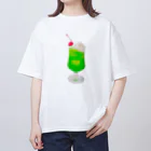肌色電波の【実写版】 クリームソーダ オーバーサイズTシャツ