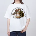 犬グッズの店しえるぶるーのきのこ犬　柴犬 Oversized T-Shirt