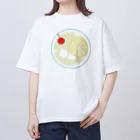 めるしのレモンスカッシュの平面図 Oversized T-Shirt