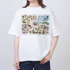 キウイラボの系統樹マンダラ【真獣類編】オリジナルグッズ オーバーサイズTシャツ