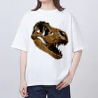 RubbishのT. Rex 頭骨 Oversized T-Shirt