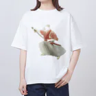 Amiの赤侍猫 オーバーサイズTシャツ