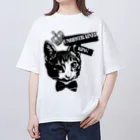 miu.のキジシロ猫　王冠 オーバーサイズTシャツ