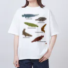 幻想水系branch　byいずもり・ようのSILHOUETTE AQUARIUM 02 オーバーサイズTシャツ