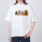 Andiamoのアニマル部ネコ科 オーバーサイズTシャツ