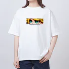 yellowAMIKO / studio gorillaSTARのAMIKO（pixelart）【にれなみゆうデザイン】 オーバーサイズTシャツ