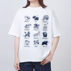 SU-KUのThe Zodiac of Fukushima Oversized T-Shirt