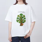 illustration akko shopの木のうしろからこんにちは。 Oversized T-Shirt