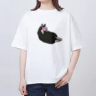 大賀一五の店の薔薇とリボン Oversized T-Shirt