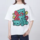 みゃい🧸🐾のはさみくみゃ３ Oversized T-Shirt