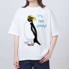 LalaHangeulのRockhopper penguin　(イワトビペンギン) Oversized T-Shirt