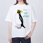 LalaHangeulのRockhopper penguin　(イワトビペンギン) Oversized T-Shirt