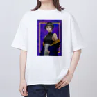 きのうの雑貨店の濃色少女 Oversized T-Shirt