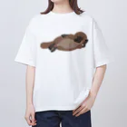 SAKUMA RECORDSの涅槃でニルヴァーナなカモノハシ Oversized T-Shirt