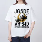 Y.T.S.D.F.Design　自衛隊関連デザインの陸上自衛隊　AH-64D オーバーサイズTシャツ