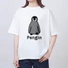 MrKShirtsのPengin (ペンギン) 色デザイン オーバーサイズTシャツ