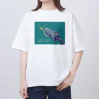 ari designのジンベイザメとコバンザメ オーバーサイズTシャツ