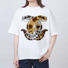 箱庭金魚❀暁姫のニシアフリカトカゲモドキverX オーバーサイズTシャツ