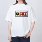 刺青 彫虎ARTの彫虎オリジナルステッカー風プリント Oversized T-Shirt