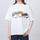 ふわにゃんshopののんびりにゃんず オーバーサイズTシャツ