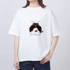 HIMAUTAのドーナツ猫 オーバーサイズTシャツ