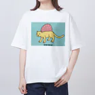 泥と暮らしのネコトロドン（カラーA） Oversized T-Shirt