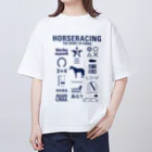 KAWAGOE GRAPHICSのHORSERACING GRAPHICS 紺 オーバーサイズTシャツ