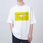 泥と暮らしのスピノサウルスの干し方（黄色） Oversized T-Shirt