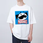 BEACSのPUGNANDES2022‗Blue Oversized T-Shirt