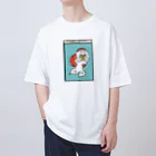 とほんSUZURI出張所の読書金魚 オーバーサイズTシャツ