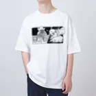 ぷにおもちSHOPの宇宙ひよこ大侵略 Oversized T-Shirt