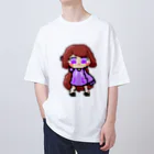 あびーしょっぷのドット絵アビー(紫) オーバーサイズTシャツ