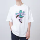 モナ子のメカクレチョコミントさんとメロンクリームソーダ オーバーサイズTシャツ