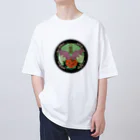  花金魚園の金魚薬ラベル オーバーサイズTシャツ