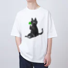 asako-shopの四葉のクローバーとねこ🍀 オーバーサイズTシャツ