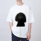 下田村の黒いトイプードル Oversized T-Shirt