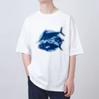 みなとまち層の日本の海の魚 オーバーサイズTシャツ