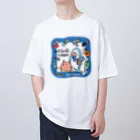 サメとメンダコ[namelessmm2]のNEGUSE YABAI Oversized T-Shirt