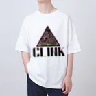 CLINK_officialのCLINK LOGO RGB BLACK オーバーサイズTシャツ